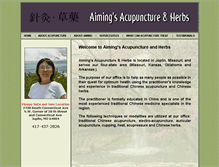 Tablet Screenshot of aimingsacupuncture.com